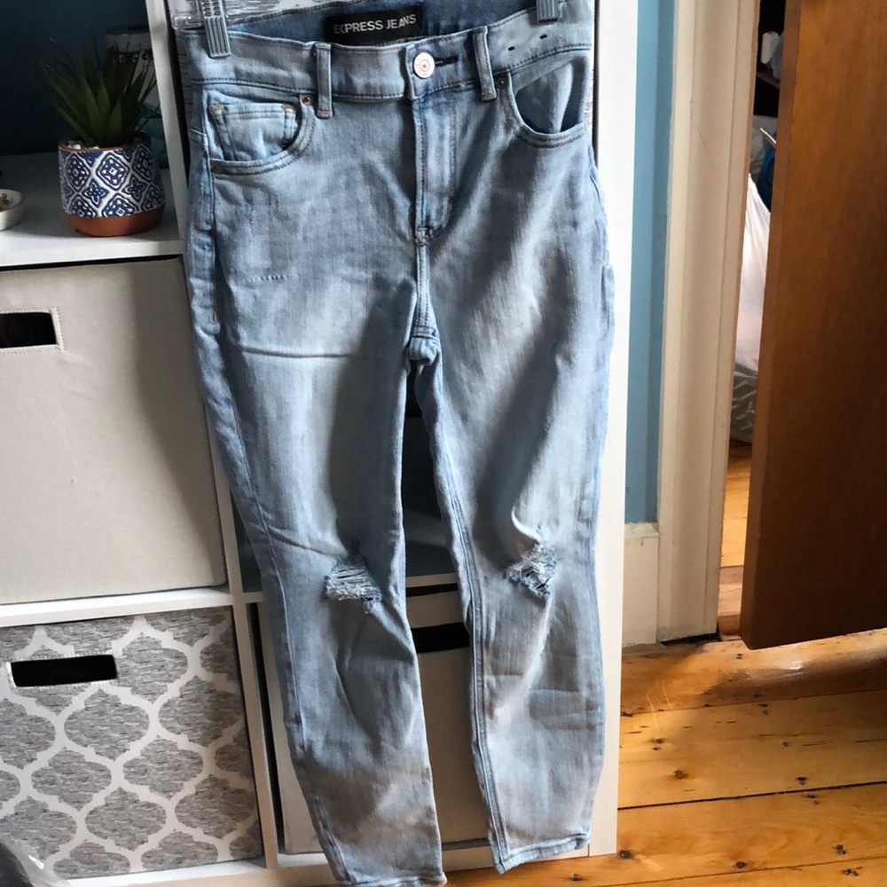 Express High-Rise Cropped Legging Jeans size 0